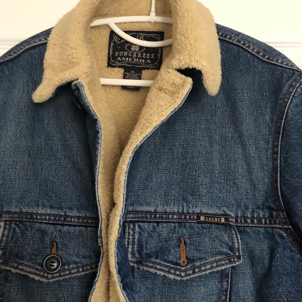 Lucky Brand Lined Denim Coat XL WARM!